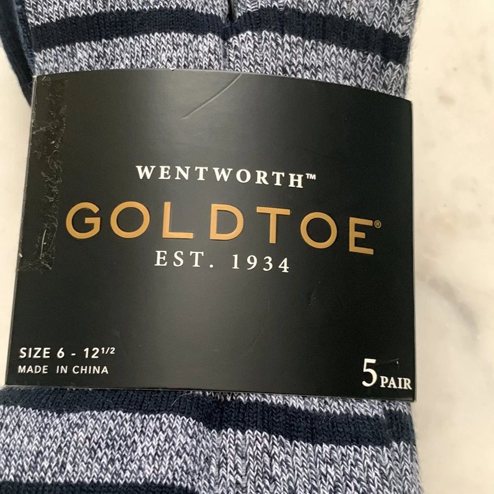 Wentworth Gold Toe Repreve Crew Socks 5-Pack
